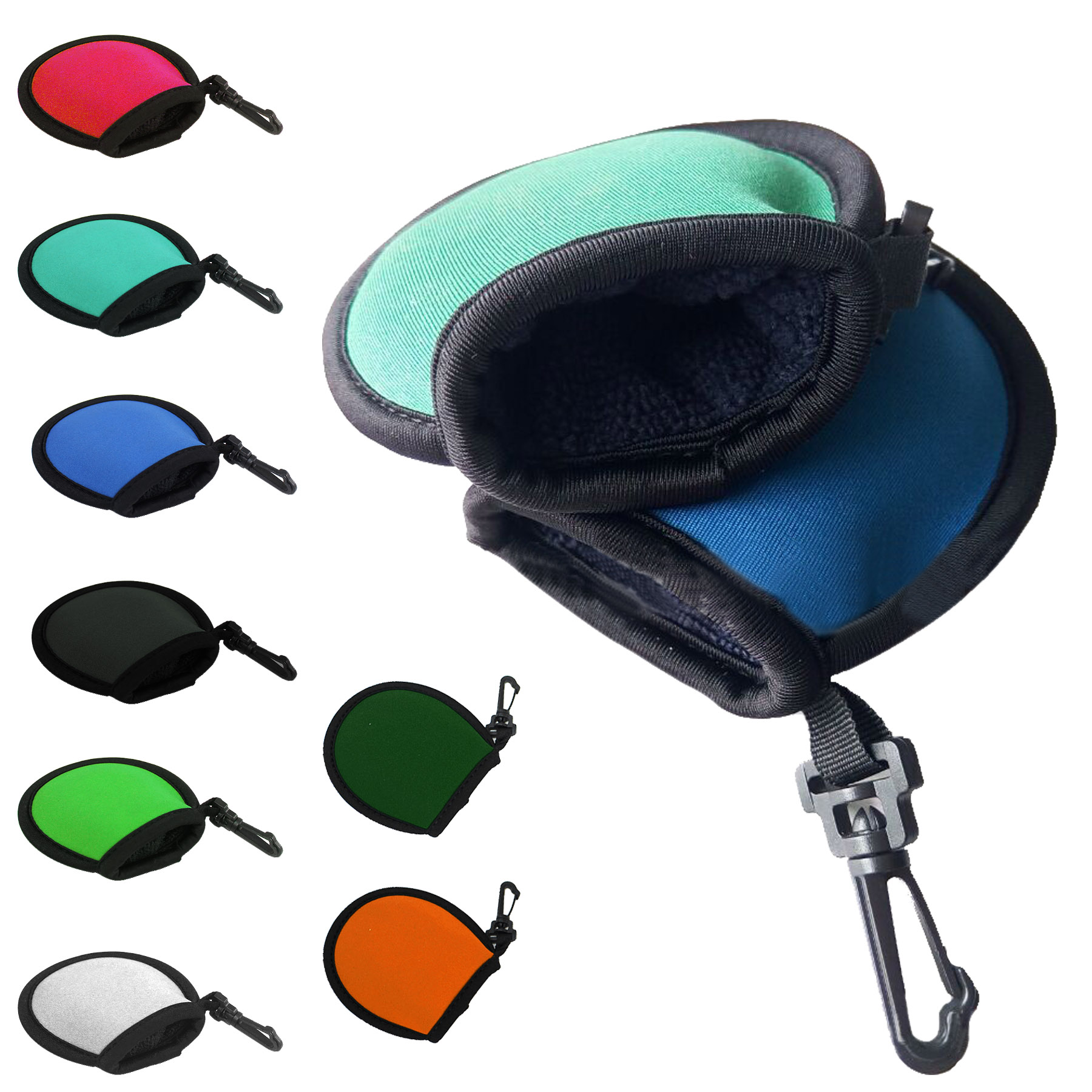 FlyFlyPromos - Golf Ball Cleaning Pouch With Clip Image 1 - Promotional Product
